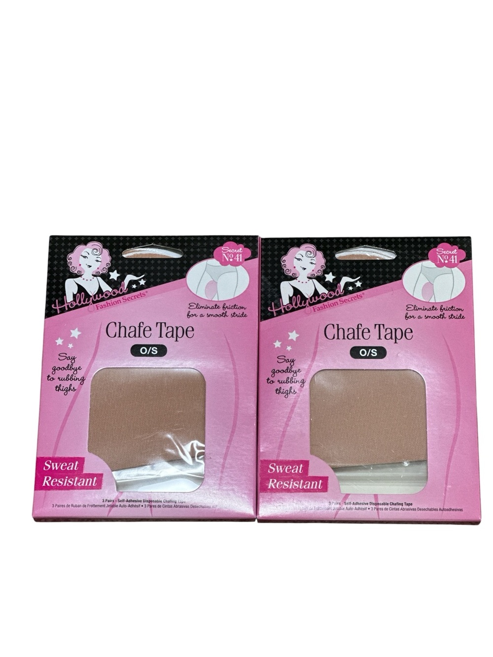 Hollywood Fashion Secrets Chafe Tape‎ - Nude (2 Pack)
